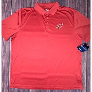 Fanatics Arizona Cardinals Polo 3XL Red Polyester NFL Football Team Apparel Top